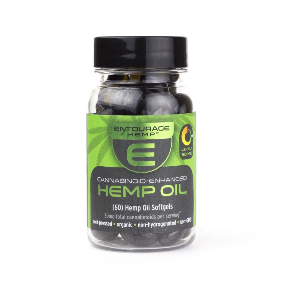 Entourage – Hemp Cannabinoid Capsules 60 Count (900mg CBD)