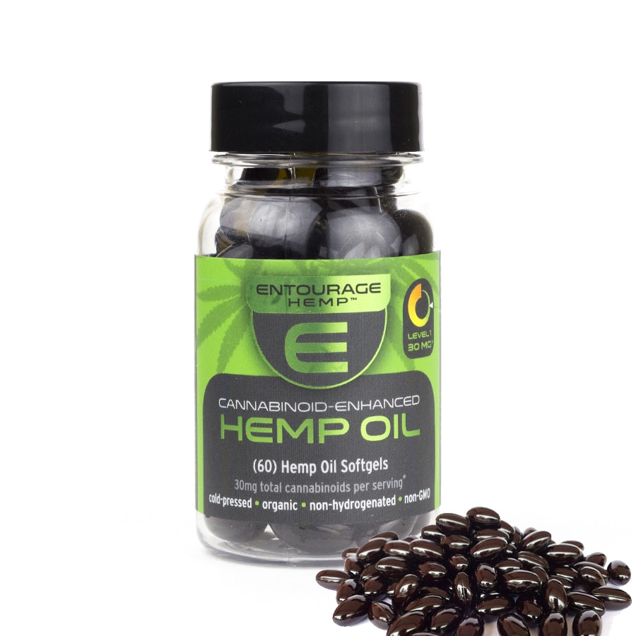 Entourage – Hemp Cannabinoid Capsules 60 Count (900mg CBD)