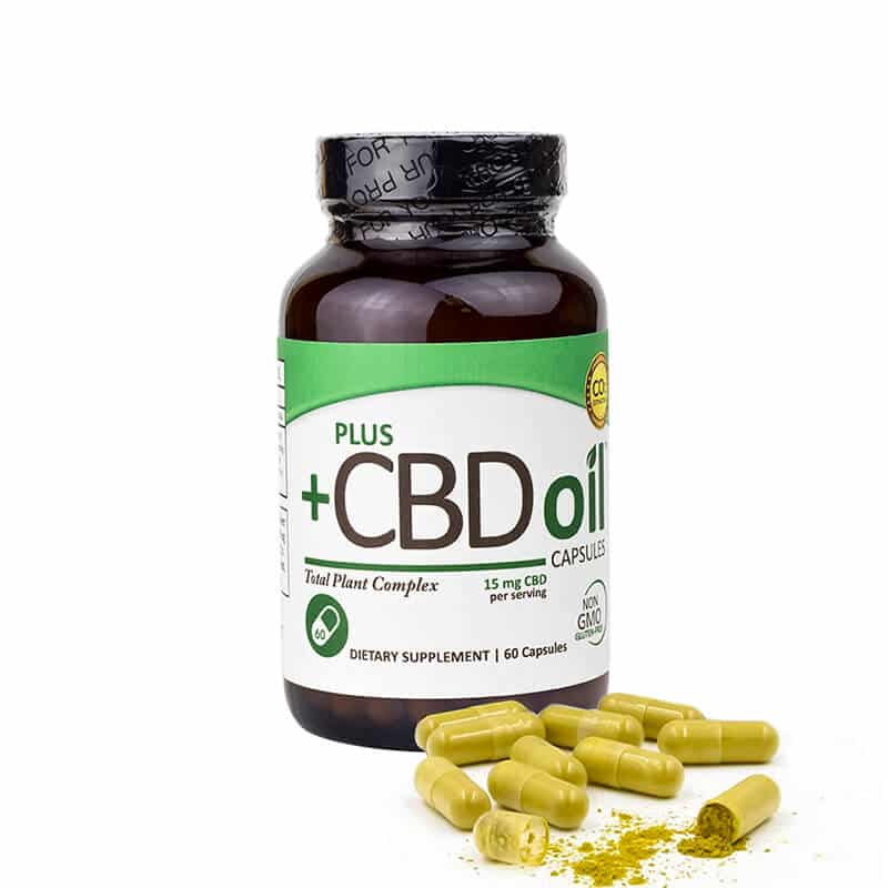 Plus CBD Oil – Hemp Oil Capsules 60 Count (900mg CBD)